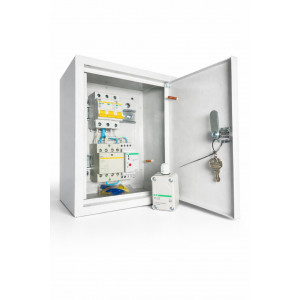 Щит автоматического освещения однофазный ЩО-00-1Р (2Р С6, 1Р С2, AZBU, КМ25-40)