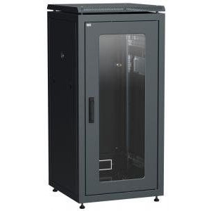 ITK LINEA N 28U 600х600мм стек. пер. дв. чер.