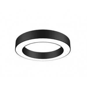 Светильник подвесной серии XO O-тип полый 36W 6500K опал черный 500х100Х70мм LEDAR