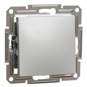 Выключатель одноклавишный проходной Алюминий /EPH0400161/