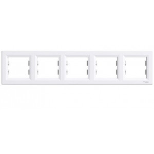Рамка 5-п., белая /EPH5800521/