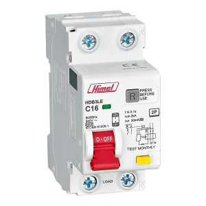 Автоматический выключатель дифференциального тока 2Р 20А 30мА AC С HDB3LE /HDB3LE2C20/