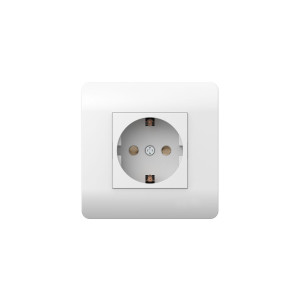 ALTAIR Розетка с/з со шторками, 16А, NEW3-E, белый, механизм