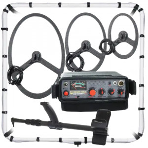 Глубинный импульсный металлоискатель Golden Mask Deep Hunter PRO7se (комплект PRO с рамкой 125х125 см, катушками 20х30 см, 28х42, 38х58 см и штангой)